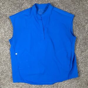 FIGS Rafaela Oversized Scrub Top Royal Blue Women’s Size Medium Nurse Hospital